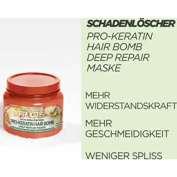 Schadenlöscher Pro-Keratin Hair Bomb Maske