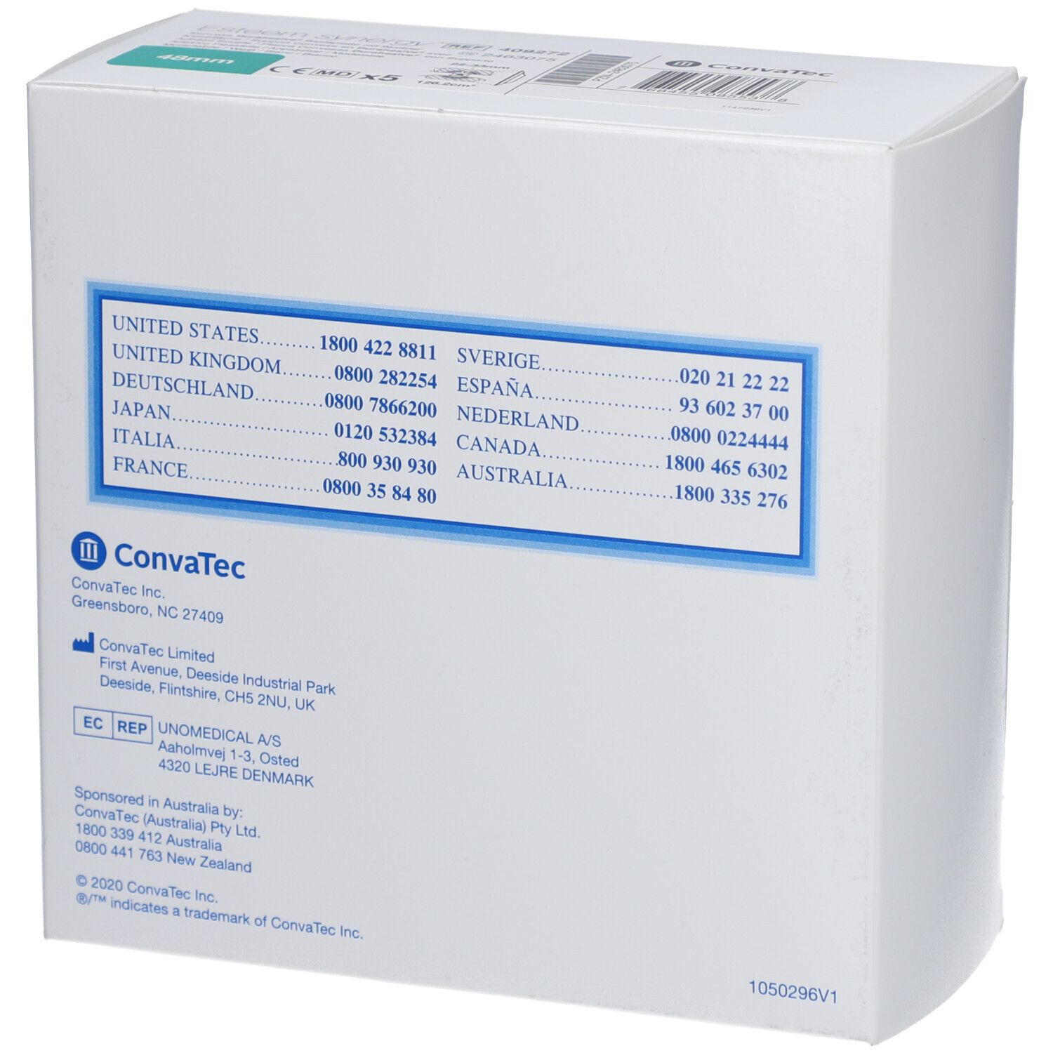 Esteem synergy® Konvexe, modellierbare Basisplatte mit Klebefläche Durahesive® 22-33 mm