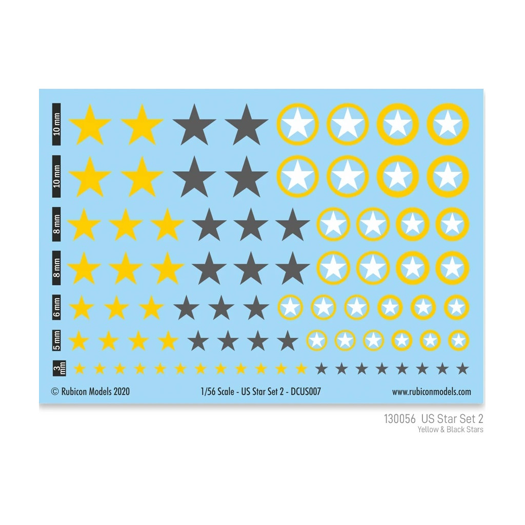 US Star Set 2 (Yellow & Dark Grey US Star)