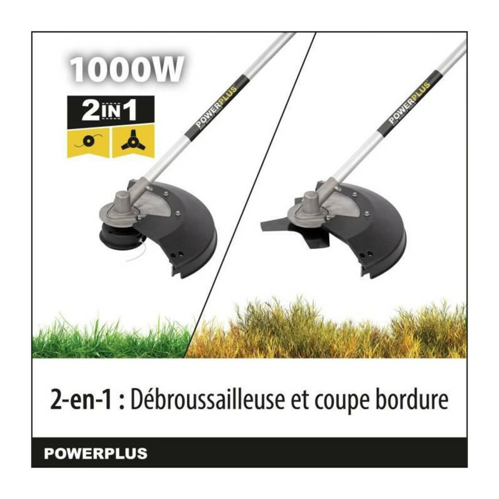 Débroussailleuse électrique powerplus powxg30405 - coupe-bordure & debroussailleuse electrique filaire de 1000 w