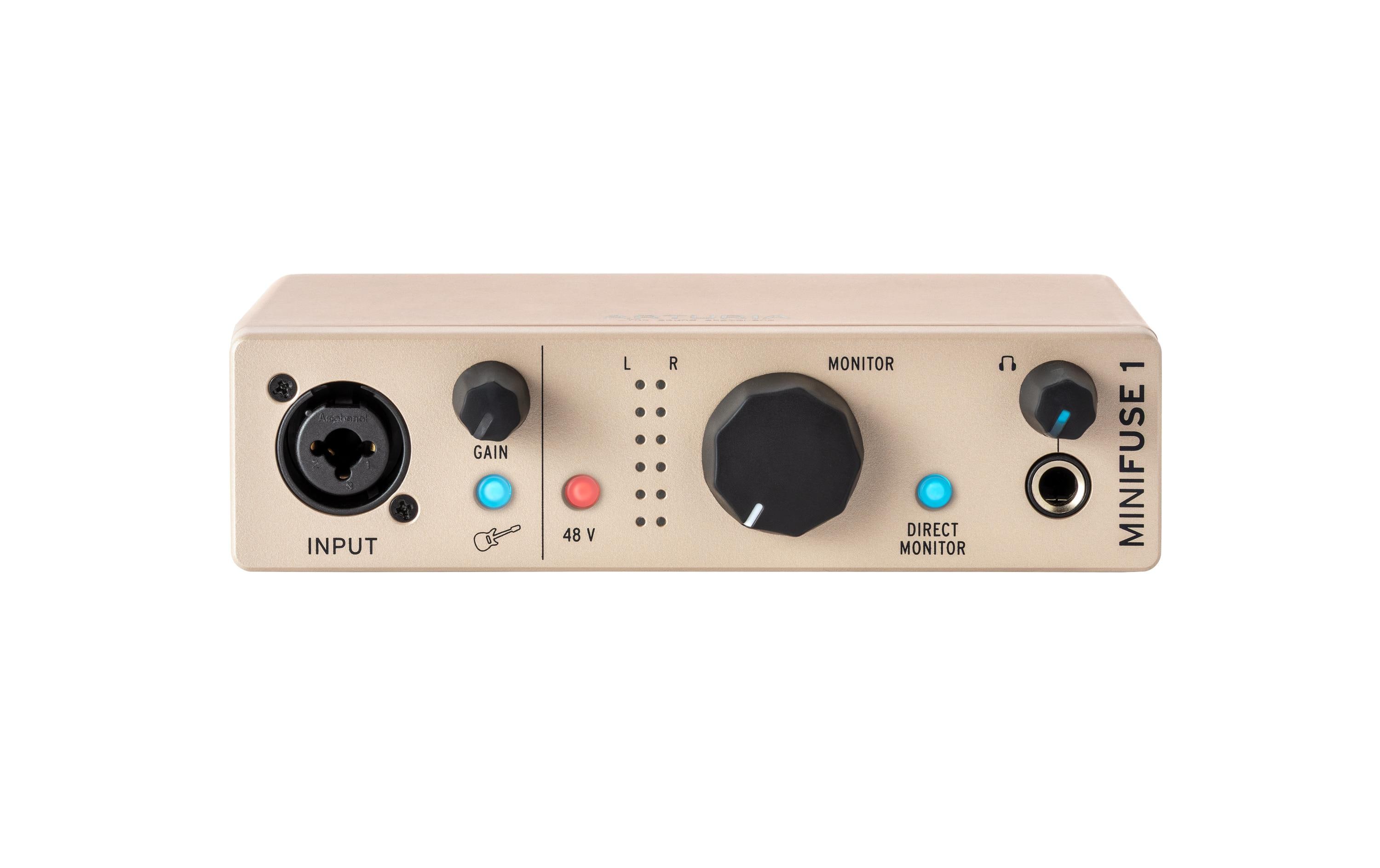Audio Interface MiniFuse 1 ChampagnePortables 1-Ein- / 2-Ausgangskanal Audio-Interface