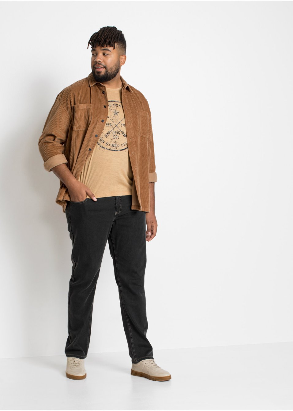 Lot de 2 jeans thermo Regular Fit à taille extensible, Straight