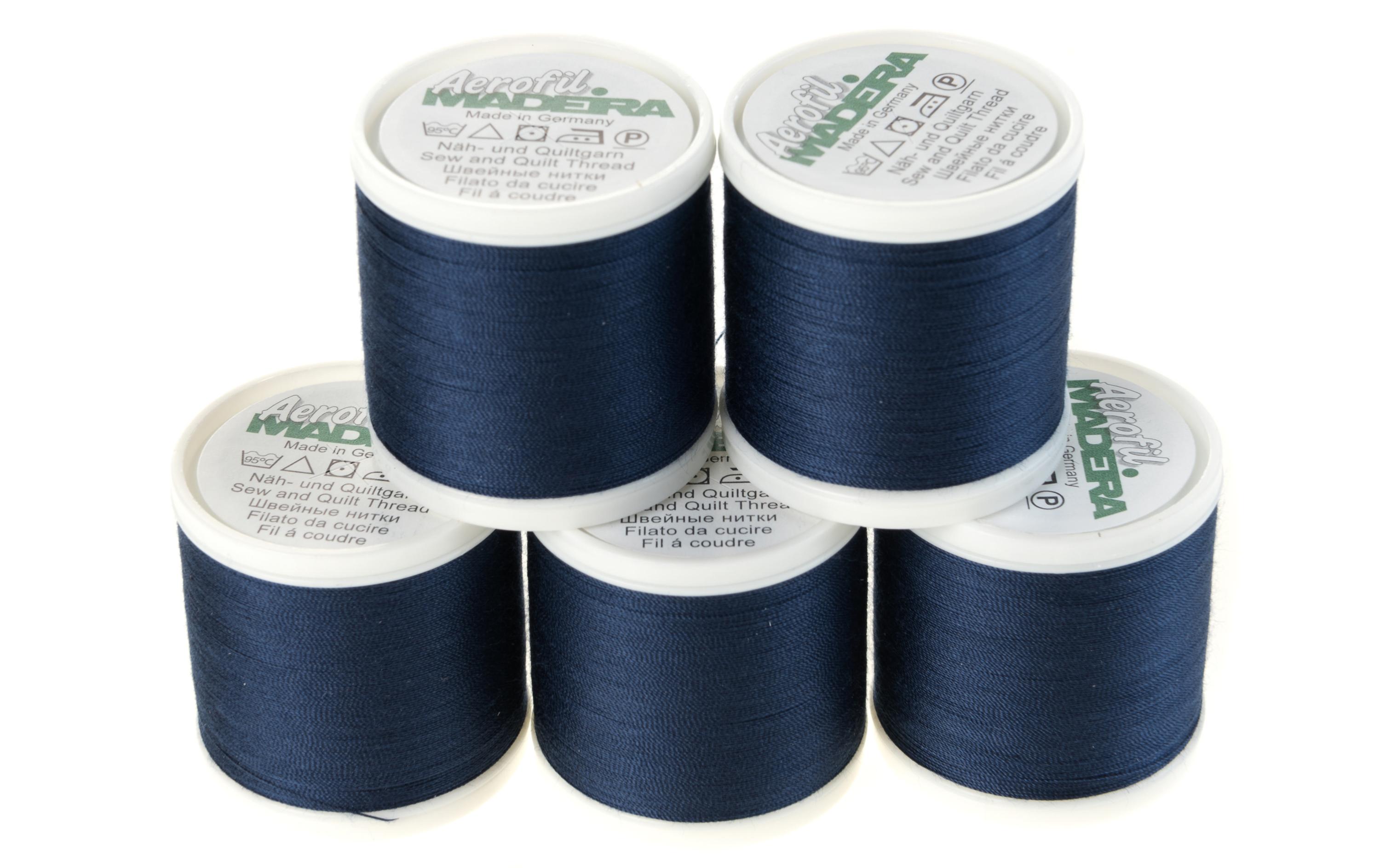 Näh-, Quilt und Overlockgarn Aerofil 120 DunkelblauHochwertiges Nähgarn