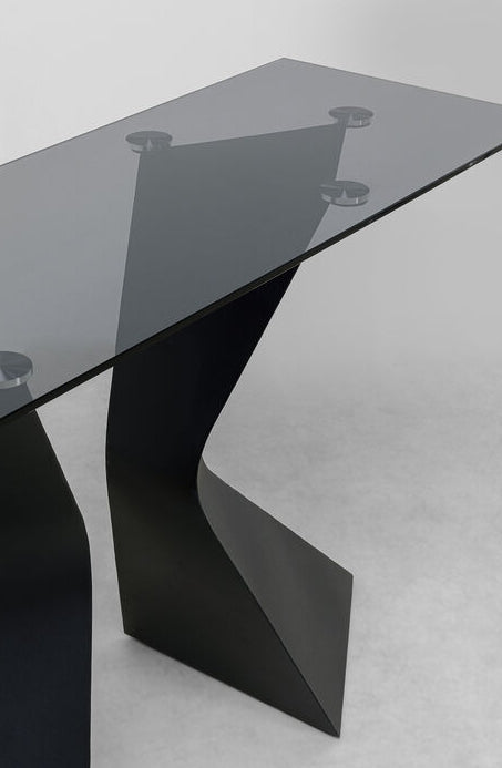 Kare Design Gloria Sidetable 140 Cm Zwart Glas
