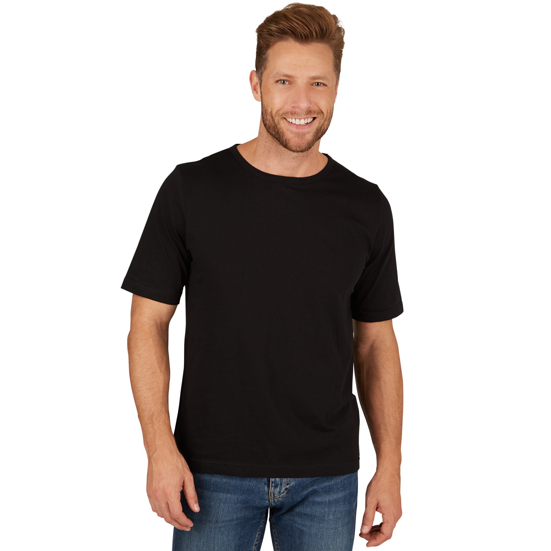 tectake® Herren T-Shirt mit Rundhals-Ausschnitt