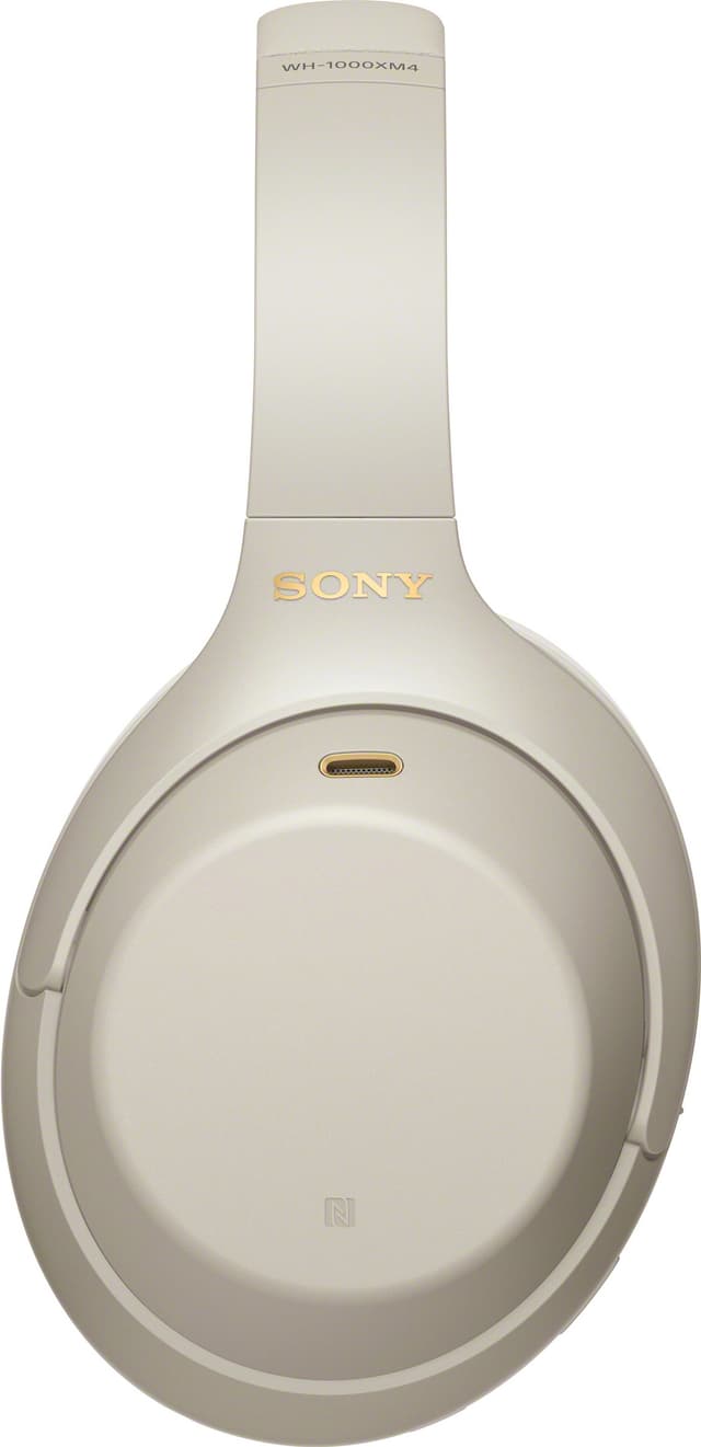 Sony trådløse around-ear høretelefoner WH-1000XM4 (sølv)