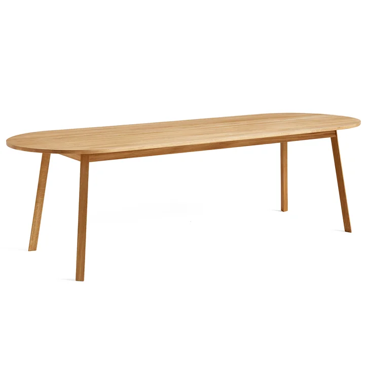 HAY - Triangle Leg Esstisch 250 x 85 cm, Eiche geölt