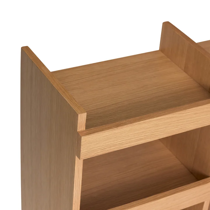 Hübsch Interior - Momentum Standregal 120 x 31 x 70 cm, Eiche