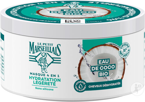 Le Petit Marseillais Masque 4 en 1 Hydratation Légèreté Eau de Coco 300ml