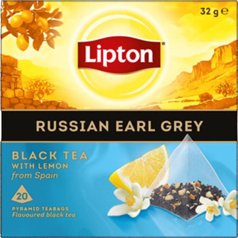Lipton Russian earl grey black tea lemon