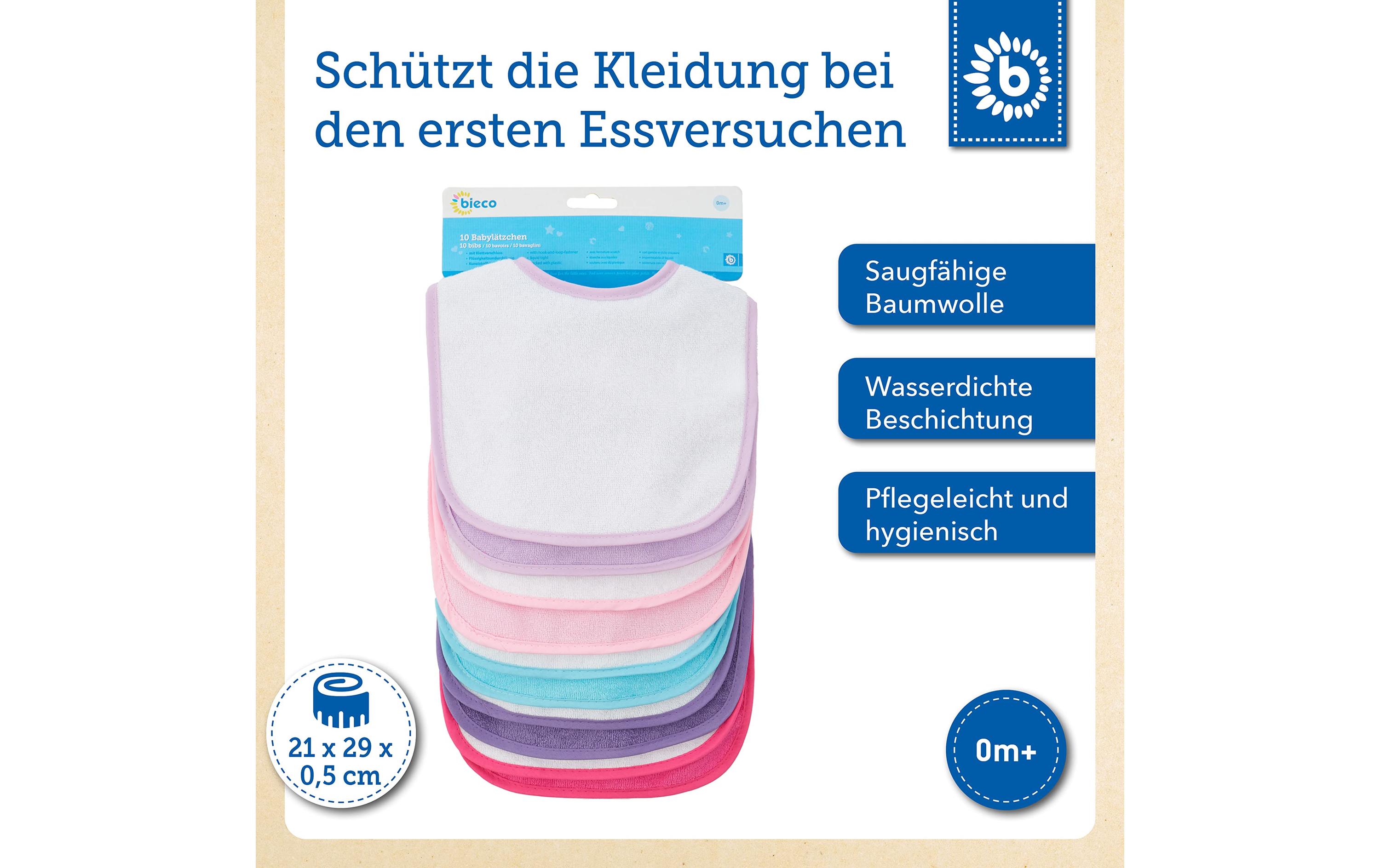 Lätzchen 10er-Set, Einhorn 30 x 21 cmLätzchen-Set