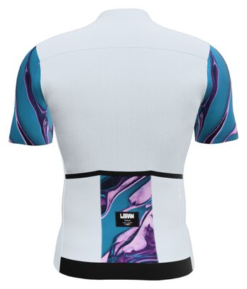Maillot Manches Courtes LeBram Ventoux Pétrole Bleu Ciel