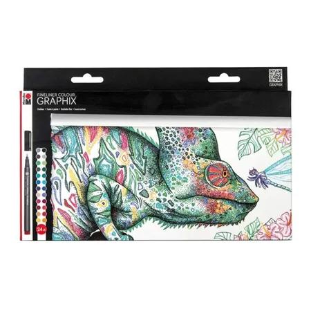 Marabu Fineliner Colour Graphix Hypnotize, 24 Stück