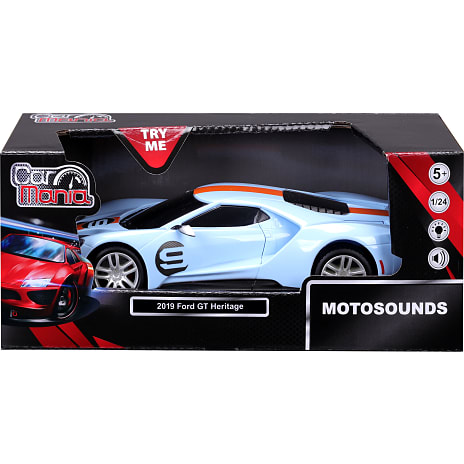 Car mania 1:24 motosounds bil - flere varianter - assorteret
