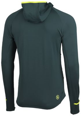 BengerRunning Langarmshirt mit Kapuze - grün