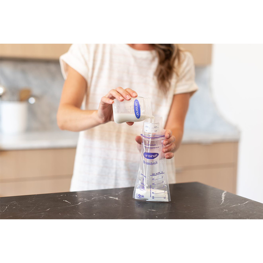 Lot de 50 sachets de conservation du lait maternel pré-stérilisés 180 ml