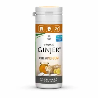 GINJER Ingefær Honning tyggegummi - 30 gr
