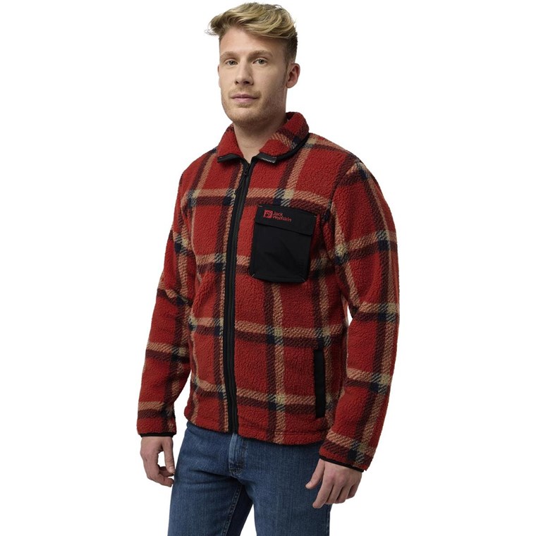 Jack Wolfskin Felslicht Check JktM Intense Rust
