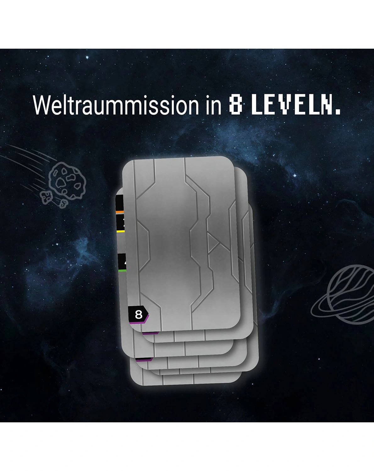 Gesellschaftsspiel NOOBS - IM WELTRAUM in bunt