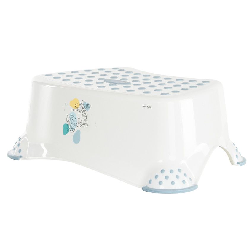 Marchepied pour salle de bain Mickey & Minnie - Ecru