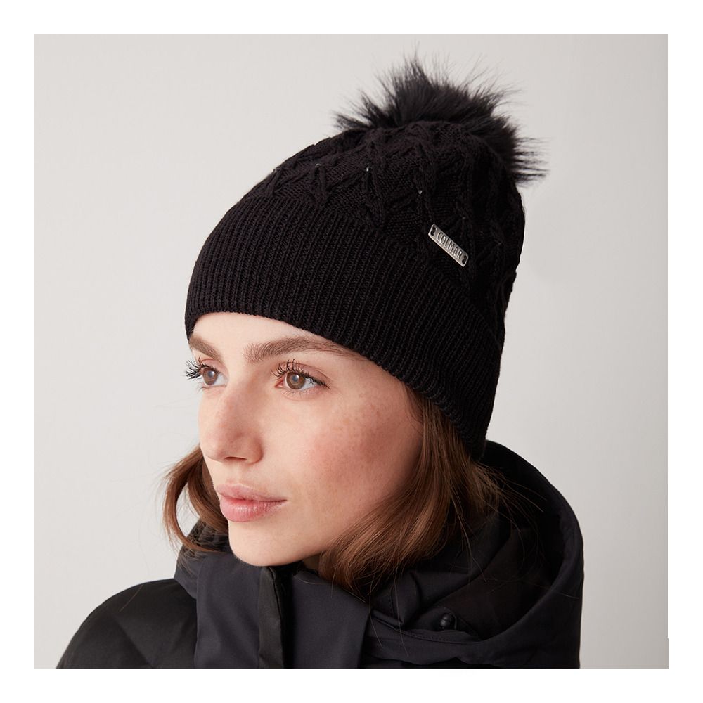 Colmar 4843E - Bonnet Femme black/black
