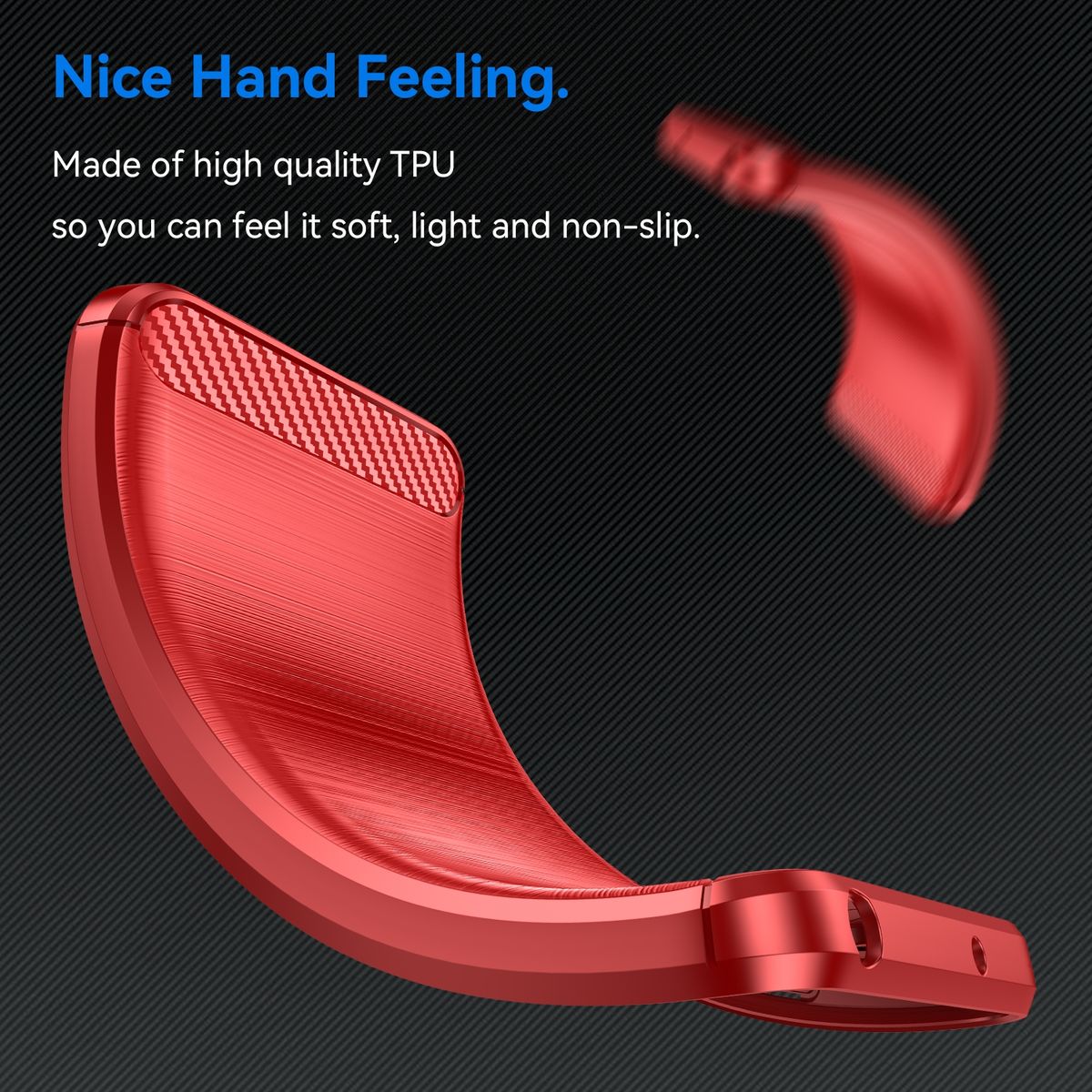 Hülle Handy Schutz für Nothing Phone 2 Case Cover Bumper Etuis Carbon Backcover
