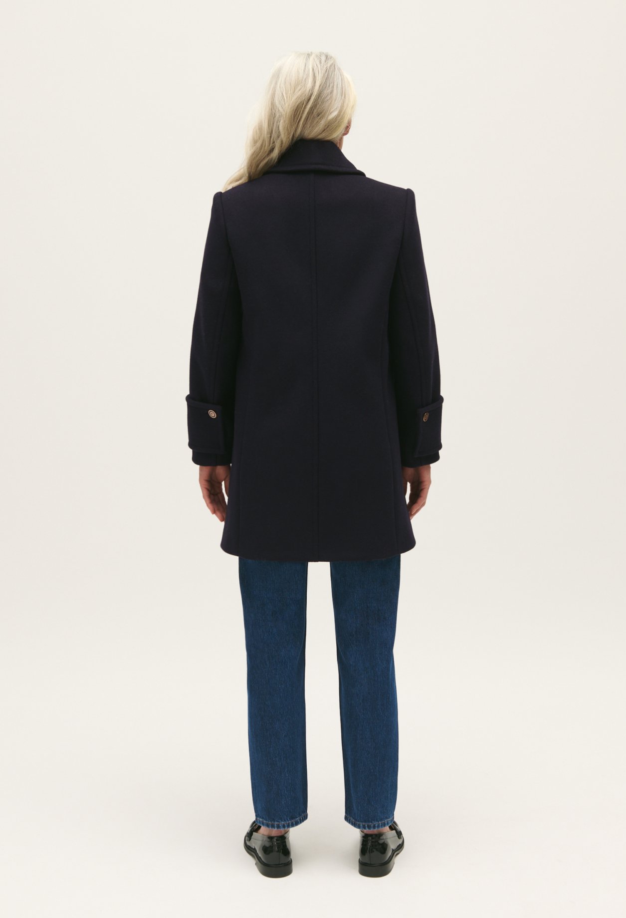 Manteau col claudine
