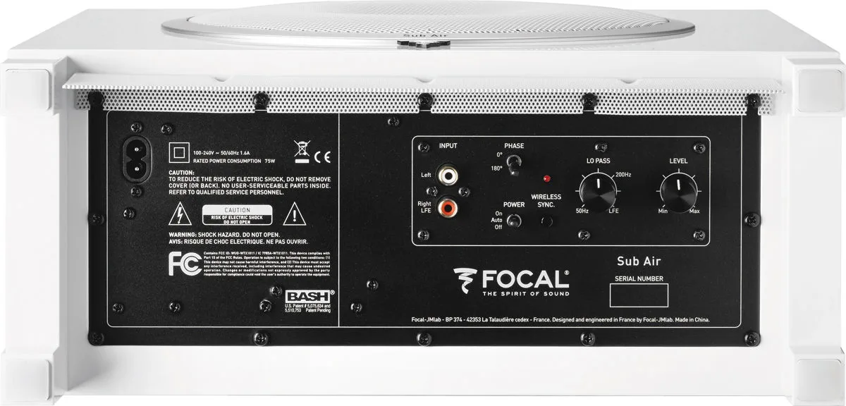 Focal Sub Air Blanc Caissons de basses