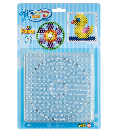 Hama Maxi Bügelperlensteckplatten - 2 st. - Quadratischer Zirkel