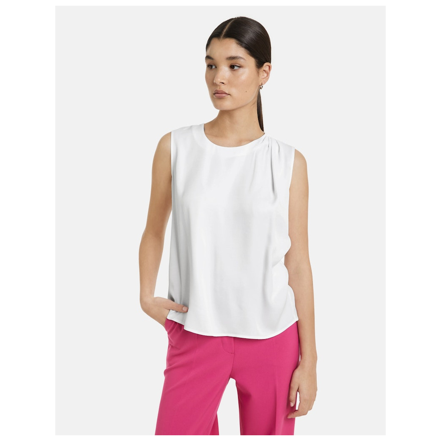 TAIFUN BLUSE OHNE ARM