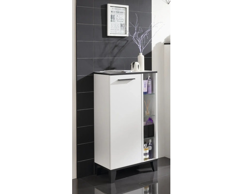 Middelhoge kast FACKELMANN TE-A BxHxD 470 x 942 mm x 320 mm Frontkleur wit mat 85923