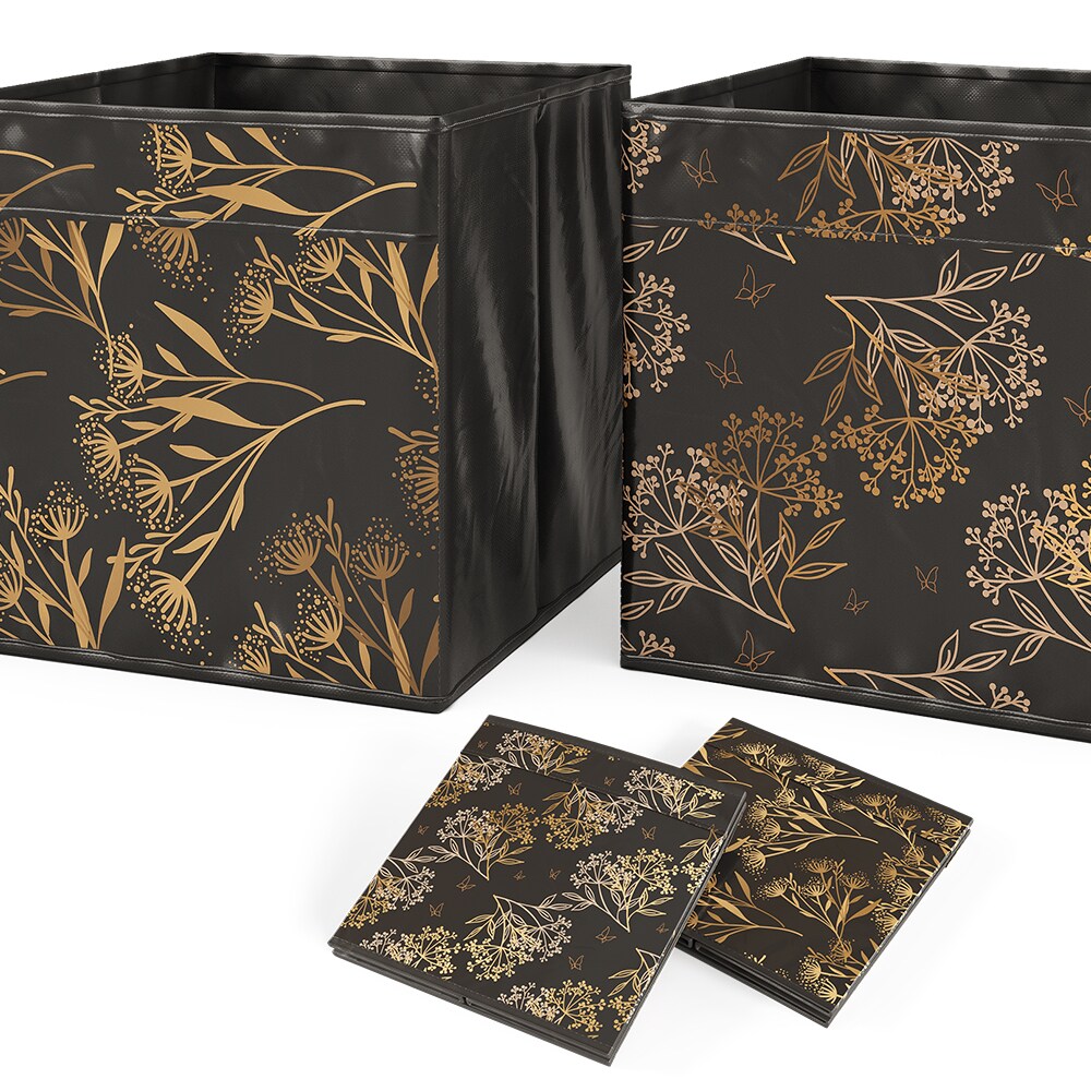 Vicco Raumteiler Würfelregal Standregal Ludus Schwarz Faltbox Wohnzimmer Regal 36x145 cm modern Ablage 4 Fächer Dekoregal Ordnerregal Aufbewahrung