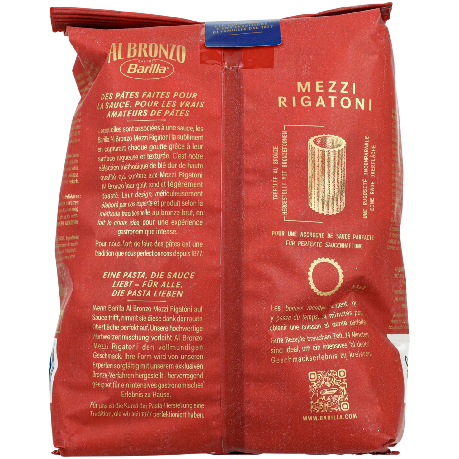 Barilla AL BRONZO Mezzi Rigatoni