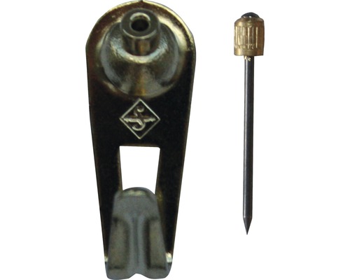 Floreat haken maat 1, messing geplateerd, 7 stuks