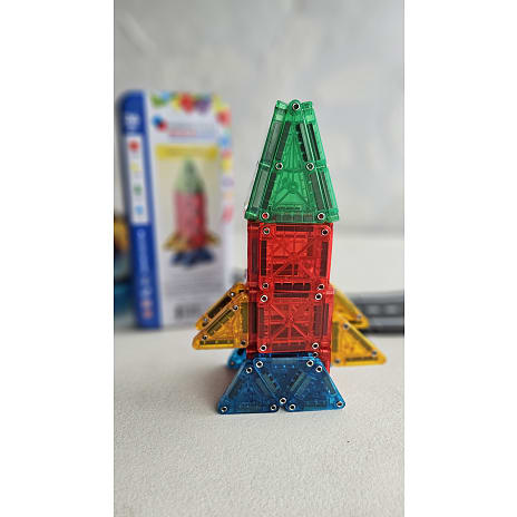 Magna-Tiles micromags i metal-rejseæske - 26 dele