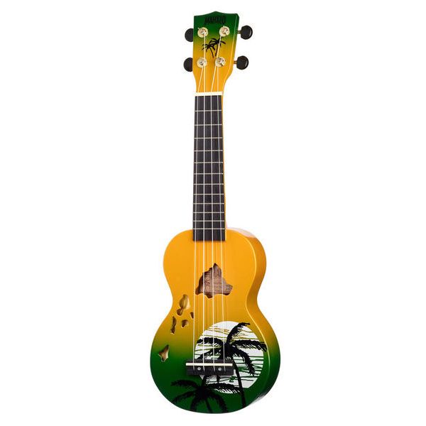 Mahalo Hawaii Green Ukulele