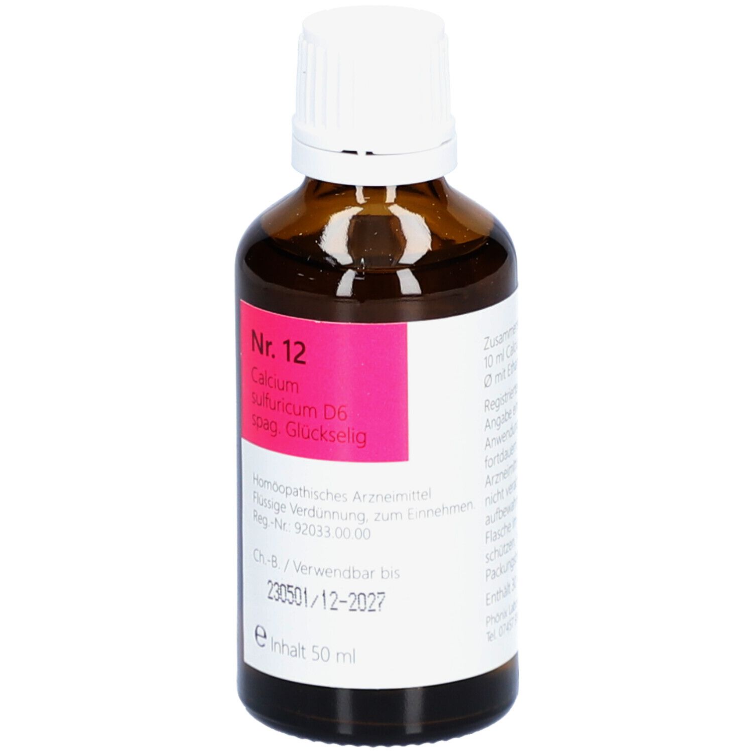 NR.12 Calcium sulfuricum D 6 spag.Glückselig