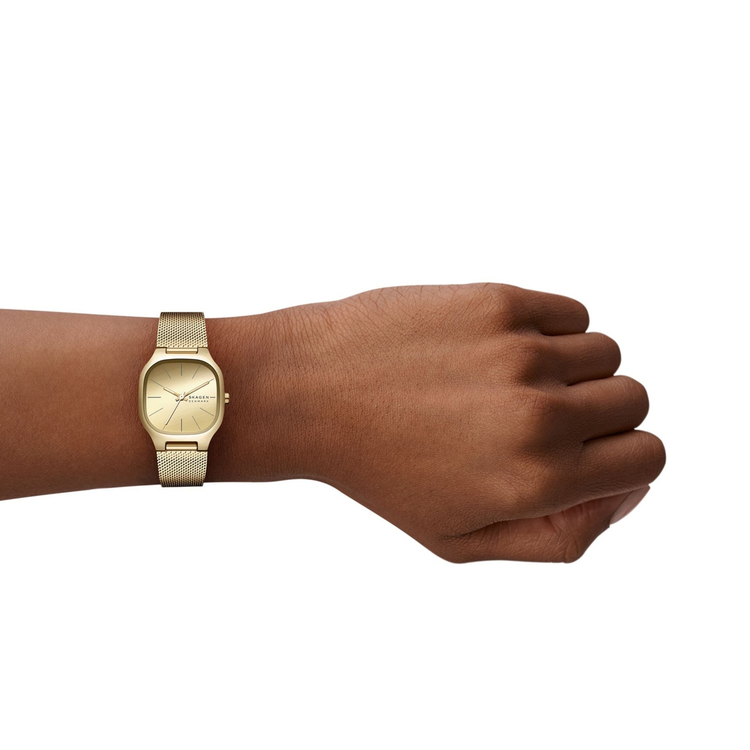 Skagen Mellem Lille Mesh Goldig
