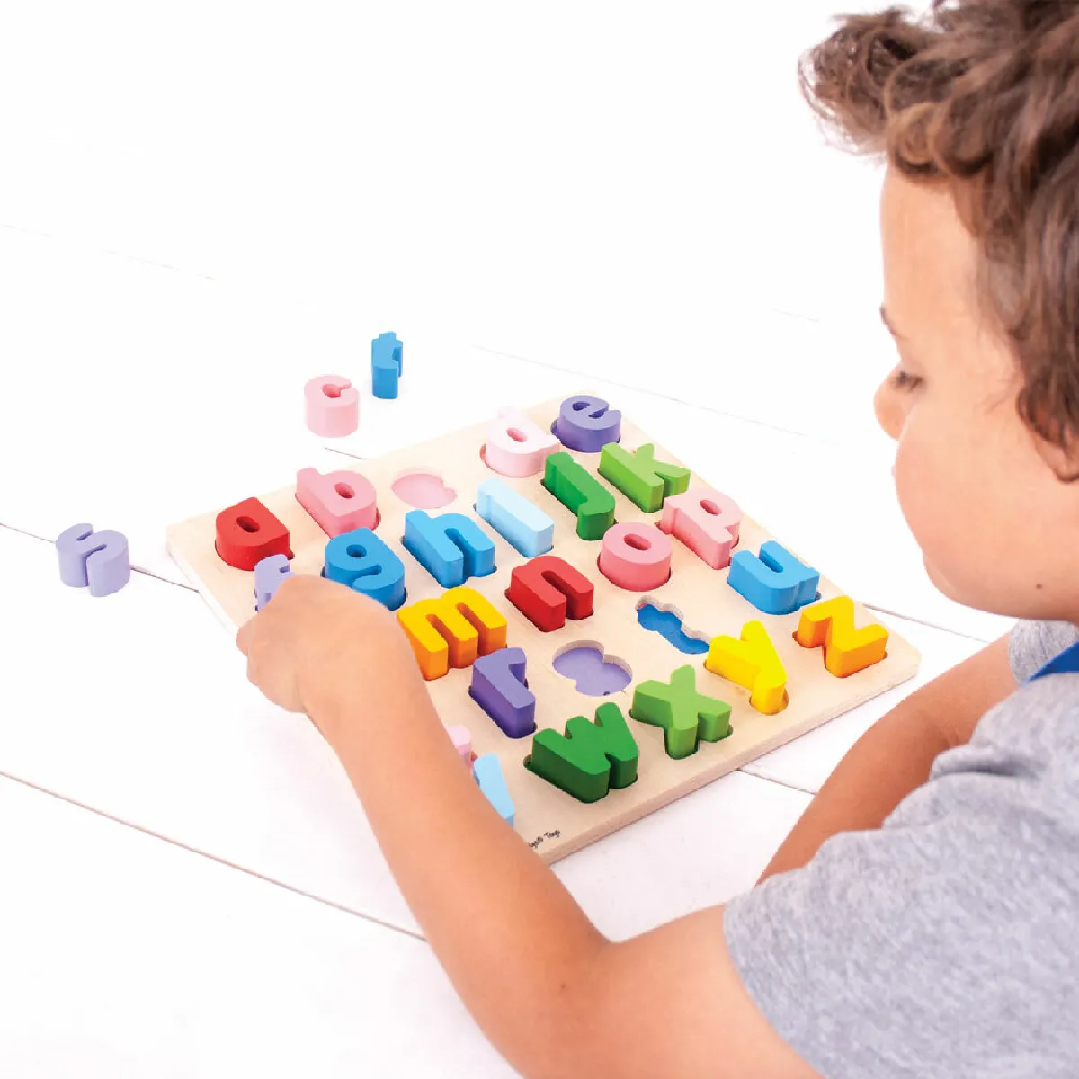 Bigjigs Toys Puzzle ABC minuscule en bois