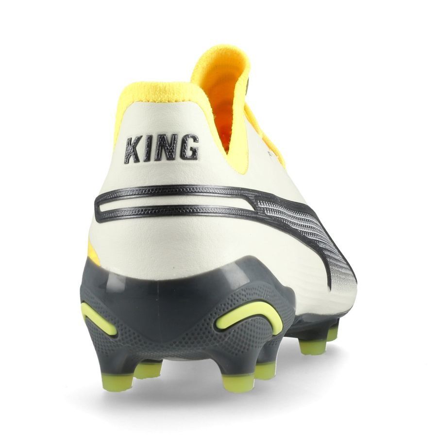 PUMA King Ultimate FG/AG Voltage - Alpine Snow/Gris/Yellow Blaze Femme