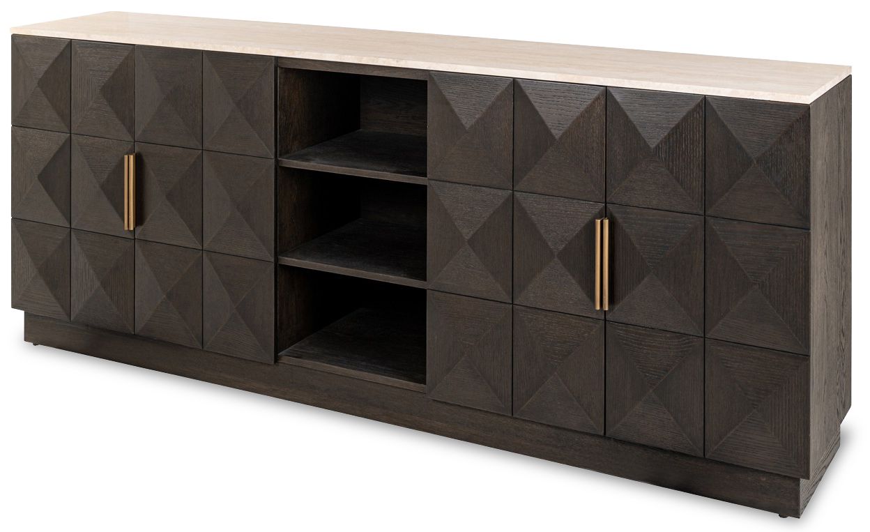 Wandkast 214131 Claremont B225 x D46 x H90 cm