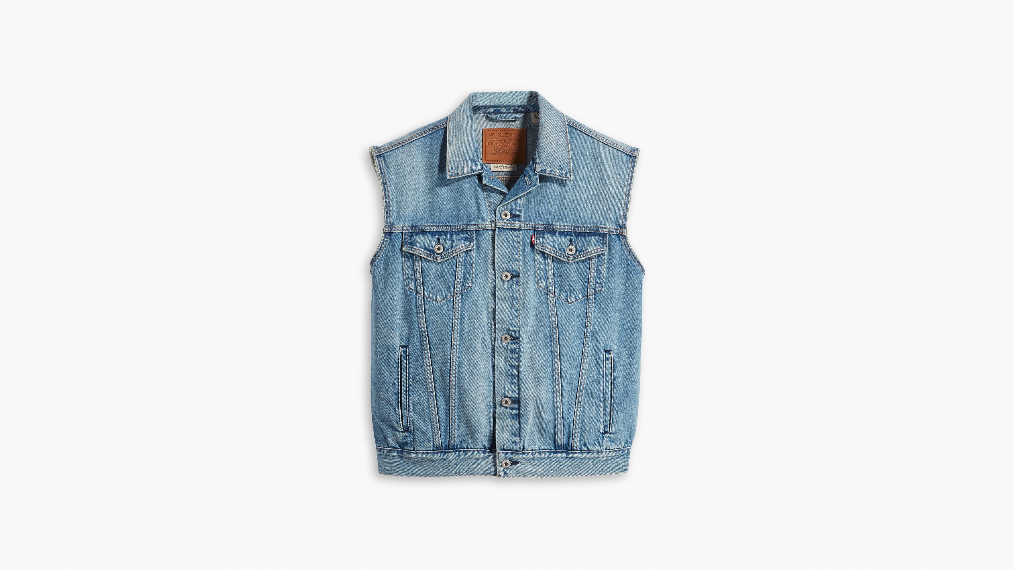 Veste Trucker relaxed - Kentucky Blue Vest - Bleu