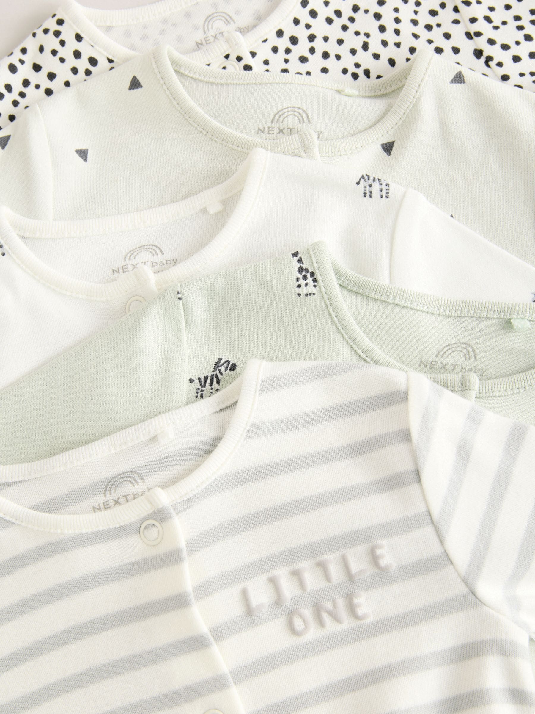 Groen - Verpakking van 5 babypyjama's van 100% katoen (0mnd-2jr)