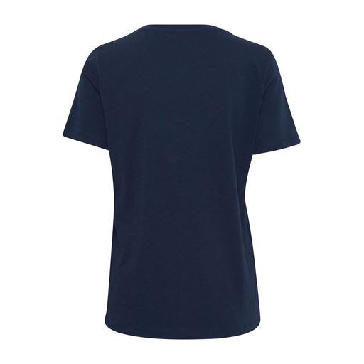 Fransa Kortærmet T-shirt, Navy Blazer Mix, XS