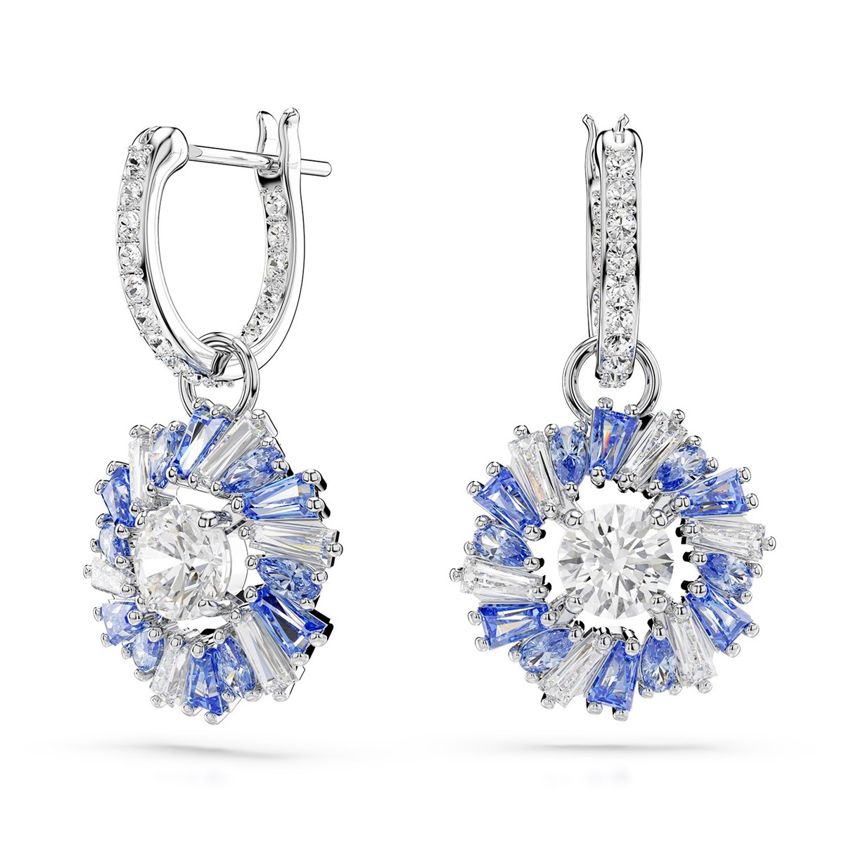 Boucles d'oreilles Swarovski Idyllia fleurs bleues