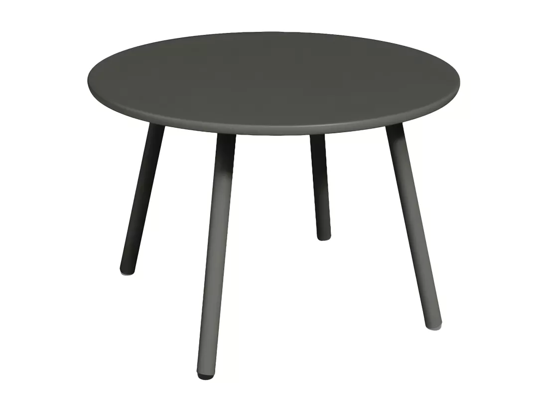 Tables gigognes de jardin en métal - Gris anthracite - MIRMANDE de MYLIA