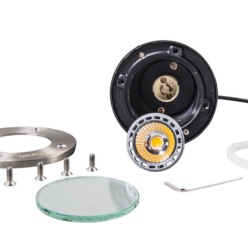 Smart grondspot RVS incl. WiFi GU10 IP65 - Basic Round