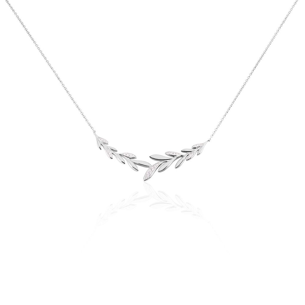 Collier Andeol Argent Blanc Oxyde De Zirconium