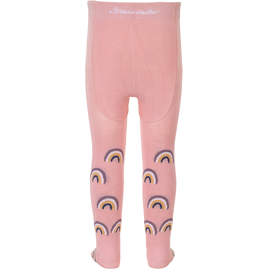Sterntaler Strumpfhose Regenbogen + uni, 2er-Pack zartrosa