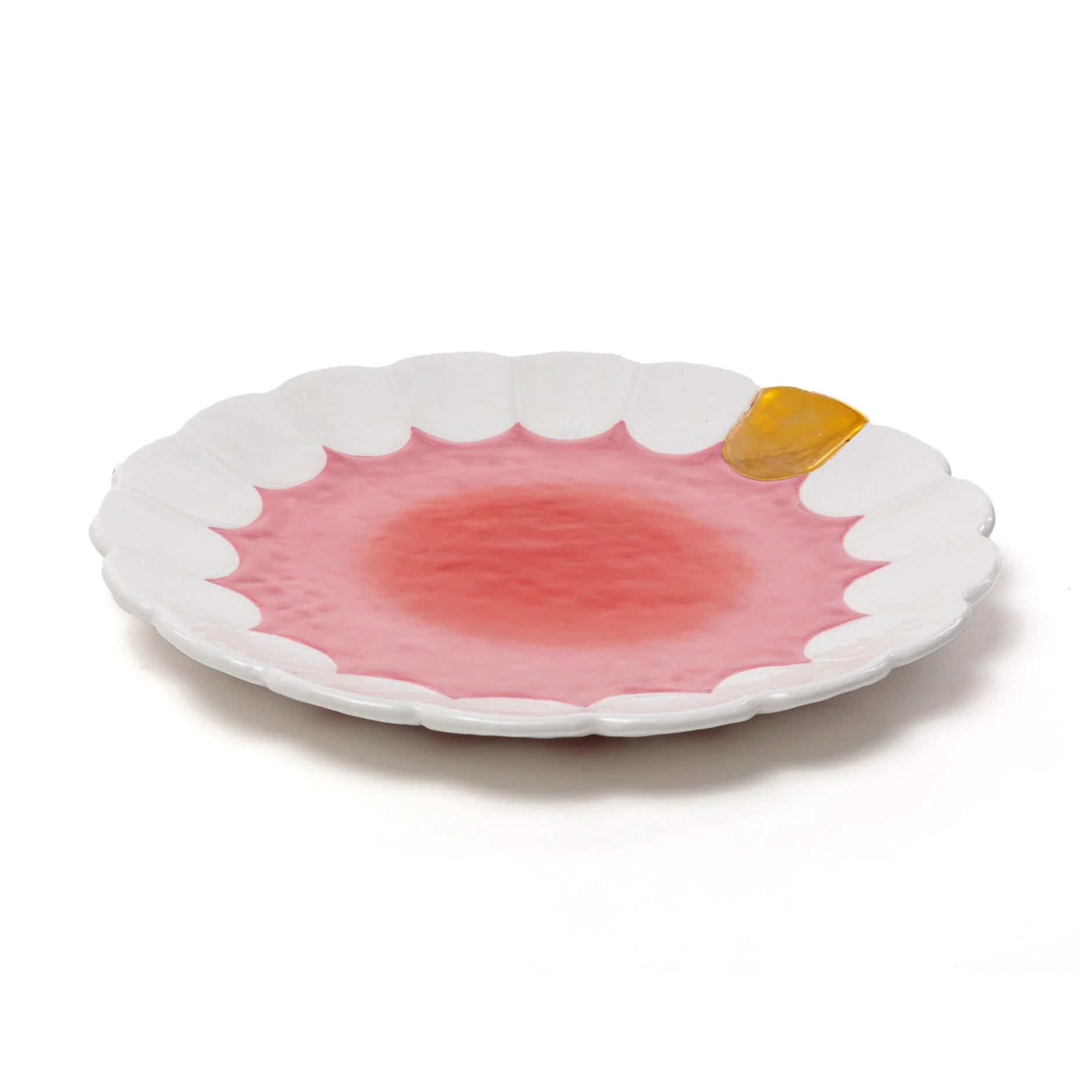 TEETH - Assiette de présentation céramique | Blanc